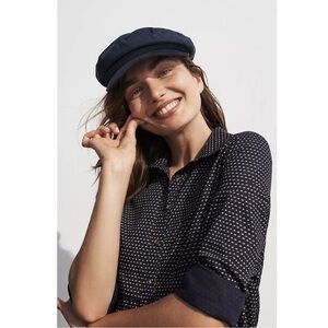 Anthropologie Maeve Polka Dot Cotton Tunic Blouse XS